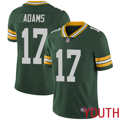 Green Bay Packers Limited Green Youth 17 Adams Davante Home Jersey Nike NFL Vapor Untouchable